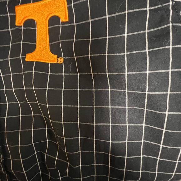 TENNESSEE SHIRT RIVALRY THREADS 91  Black and White Checkered Men's Shirt MED - Picture 10 of 11